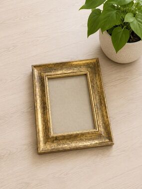 Vintage Gold Gilded Wood Picture Frame 5x7 Ornate Rustic Classic Cottagecore